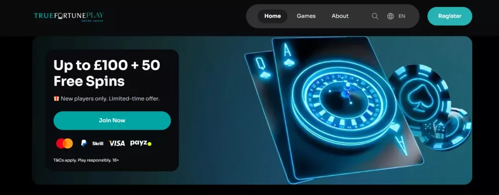 Truefortune Online Casino – 200% Willkommensbonus bis zu 2.000 € für neue Spieler
